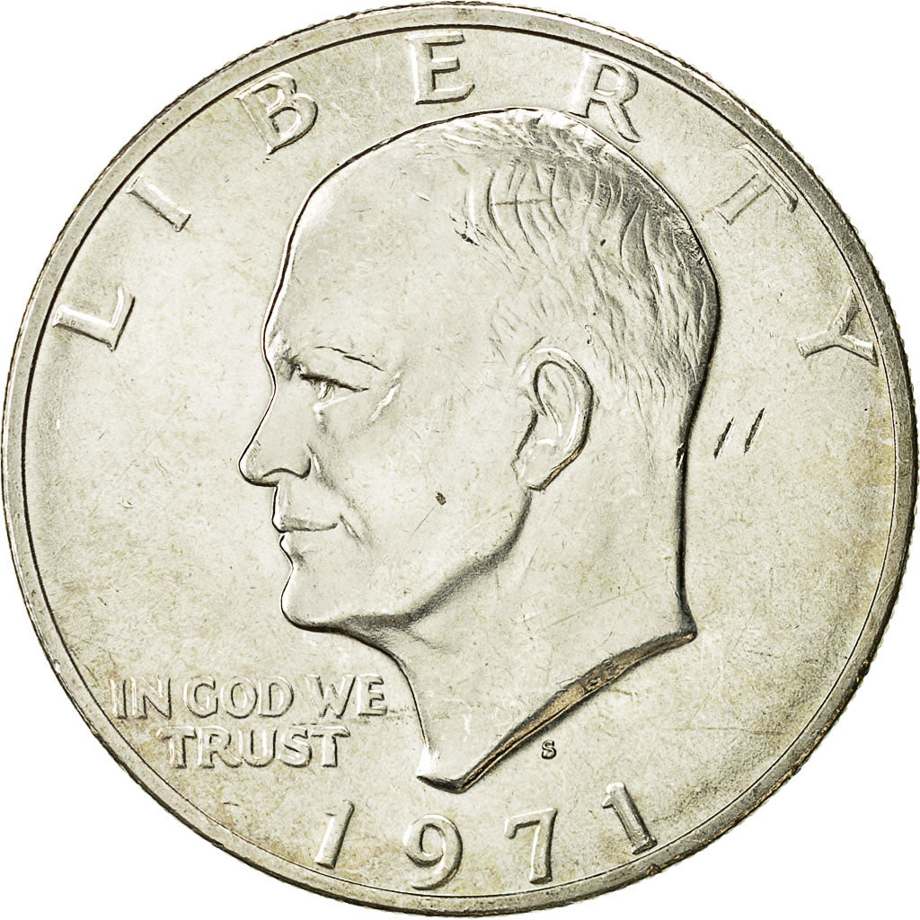 United States, Eisenhower Dollar, 1971, San Francisco, KM 203a