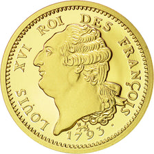 France, Medal, Réplique de Louis d'or, History, FDC, Or
