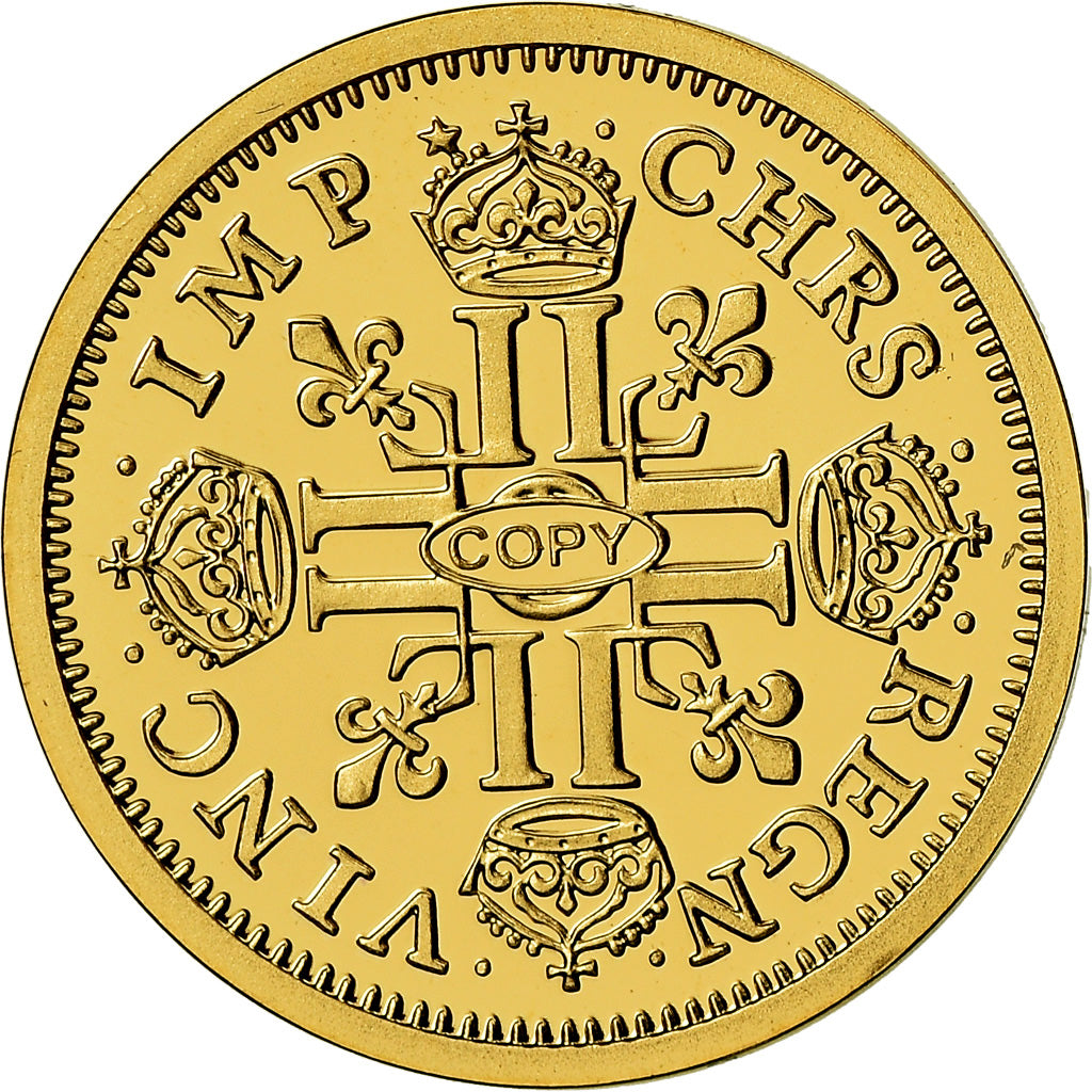 France, Medal, Réplique de Louis d'or, History, MS(65-70), Gold