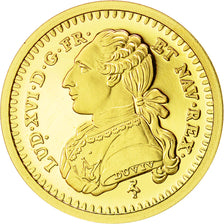 Francia, Medal, Réplique Demi-Louis aux lunettes, History, FDC, Oro