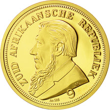 France, Medal, Réplique 1 Livre Afrique du Sud, History, MS(65-70), Gold