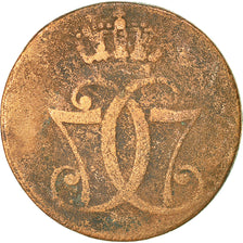 Moneda, Dinamarca, Christian VII, Skilling, 1771, Copenhagen, BC+, Cobre