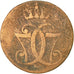 Monnaie, Danemark, Christian VII, Skilling, 1771, Copenhagen, TB, Cuivre