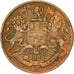 Moneta, INDIE BRYTYJSKIE, 1/4 Anna, 1835, VF(30-35), Miedź, KM:446.1
