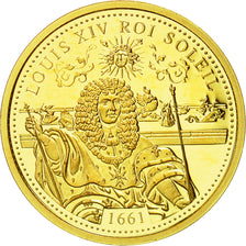 France, Medal, Louis XIV Roi Soleil, 1661, MS(65-70), Gold