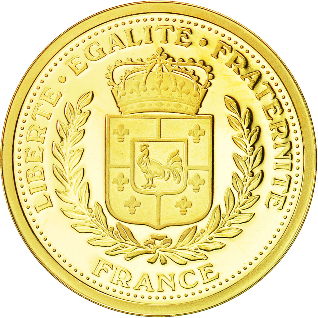 France, Medal, Louis XIV Roi Soleil, 1661, MS(65-70), Gold