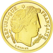 France, Medal, Réplique 5 Francs Cérès, History, MS(65-70), Gold