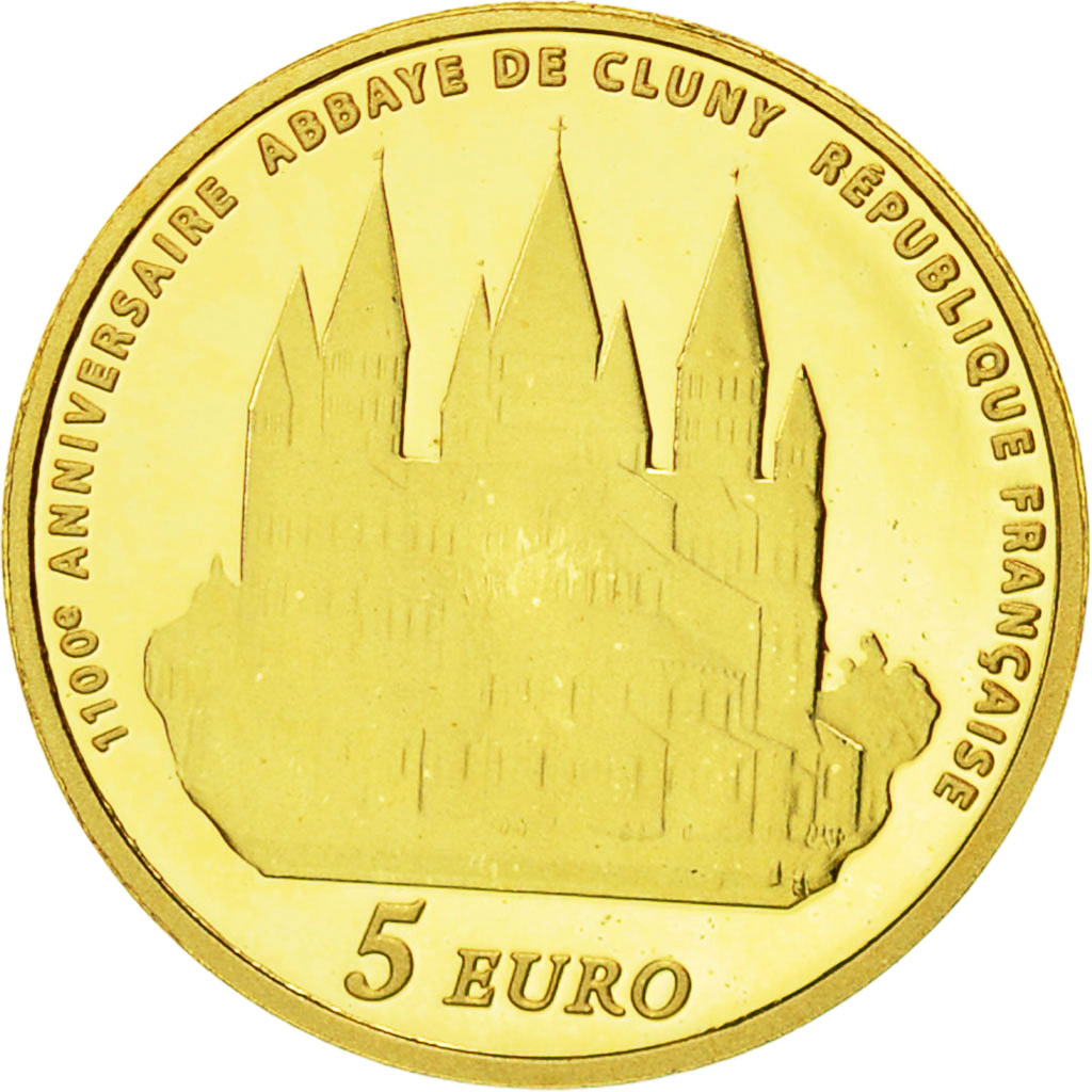 Coin, France, 5 Euro, 2010, MS(65-70), Gold, KM:1680