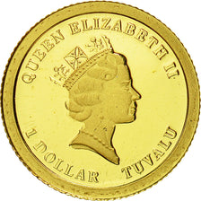 Coin, Tuvalu, Elizabeth II, Dollar, 2010, CIT, MS(65-70), Gold, KM:114