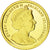 Moneda, Islas Malvinas, Elizabeth II, 1/64 Crown, 2011, FDC, Oro