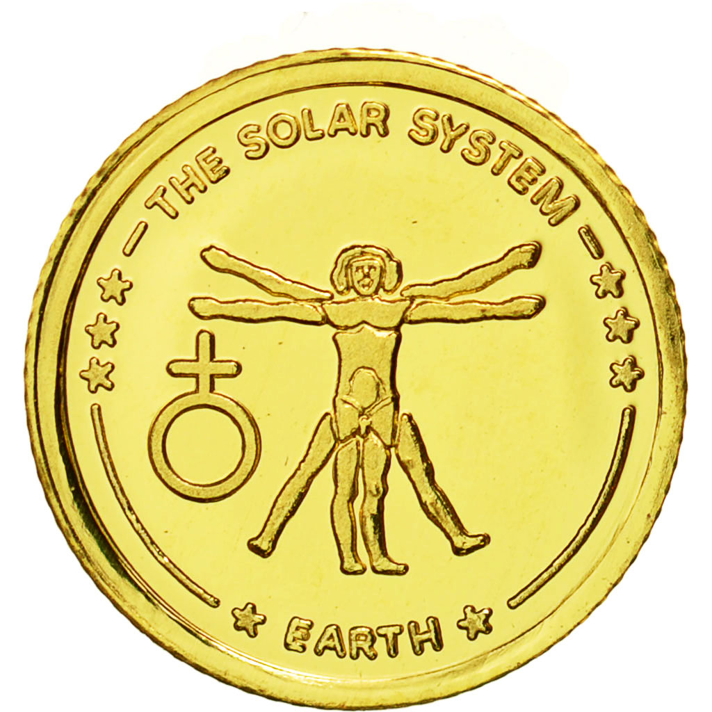 Fiji, Elizabeth II, 10 Dollars, Earth, 2010, MS(65-70), Gold, KM 219