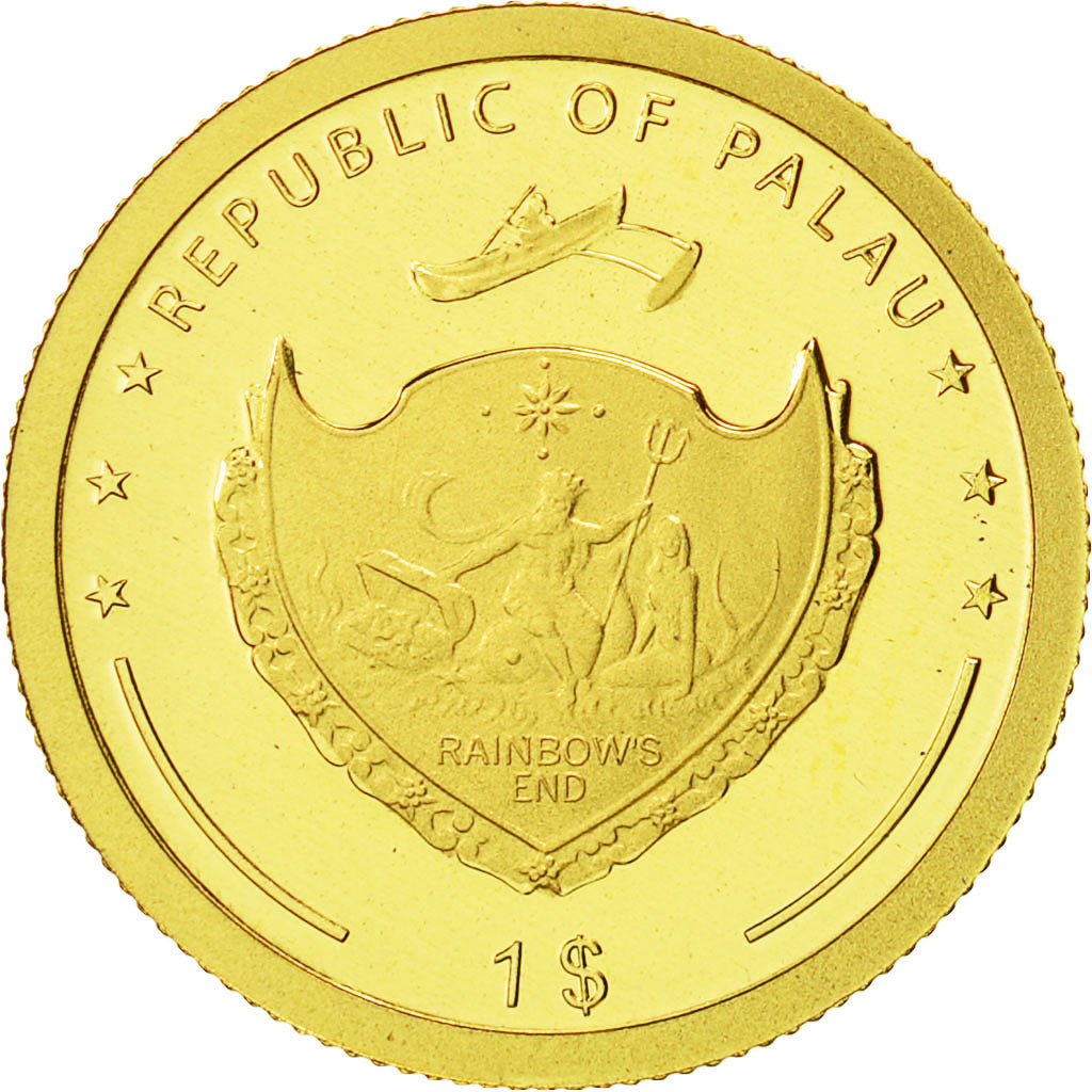 Coin, Palau, Dollar, 2009, CIT, MS(65-70), Gold, KM:239