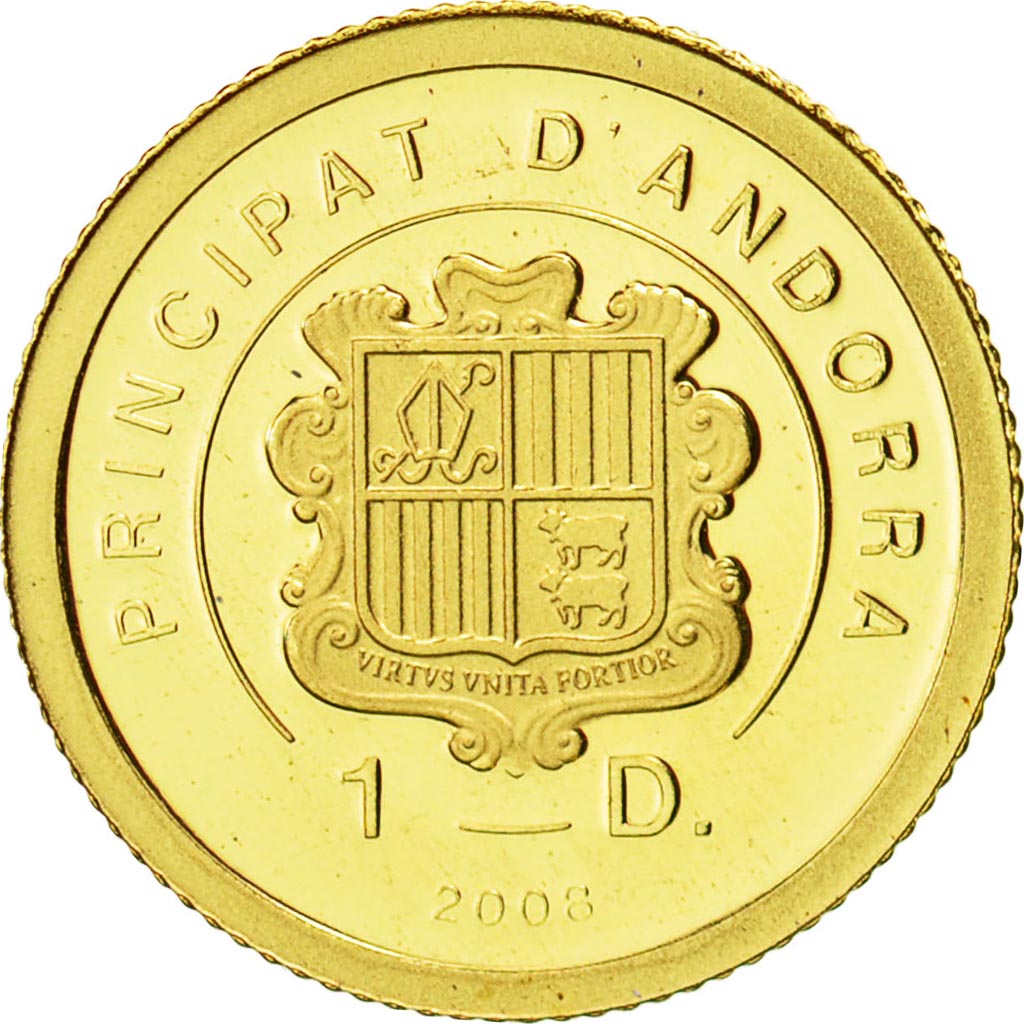 Andorra, Diner, Venus de Milo, 2008, MS(65-70), Gold