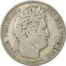 France, Louis-Philippe, 5 Francs, 1843, Rouen, VF(20-25), Silver, KM:749.2