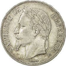 Coin, France, Napoléon III, 5 Francs, 1867, Strasbourg, EF(40-45), Silver