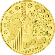 France, 5 Euro, 2011, Or, Fete de la musique, KM:1791