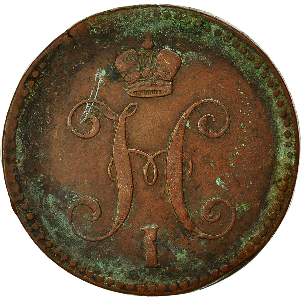 Münze, Russland, Nicholas I, 3 Kopeks, 1844, Ekaterinbourg, S+, Kupfer
