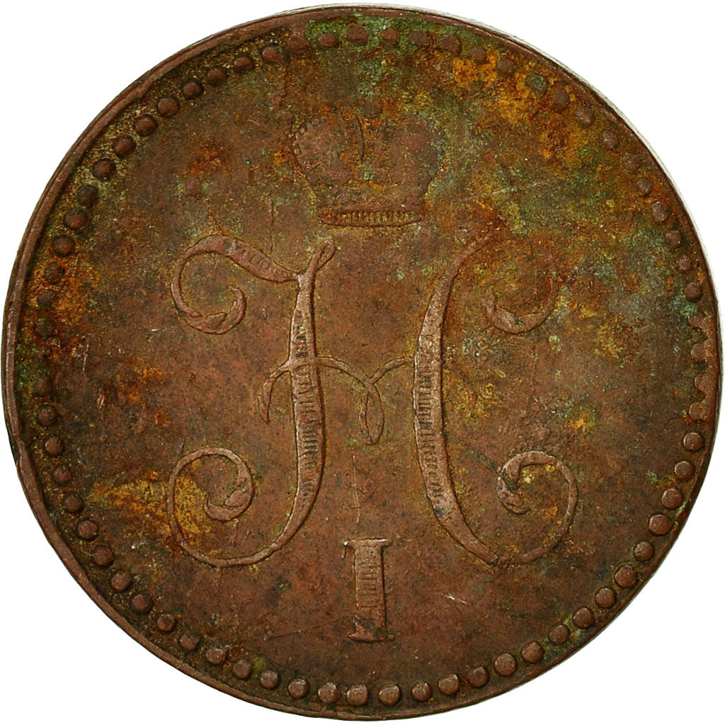 Münze, Russland, Nicholas I, Kopek, 1841, St. Petersburg, S+, Kupfer, KM:144.3
