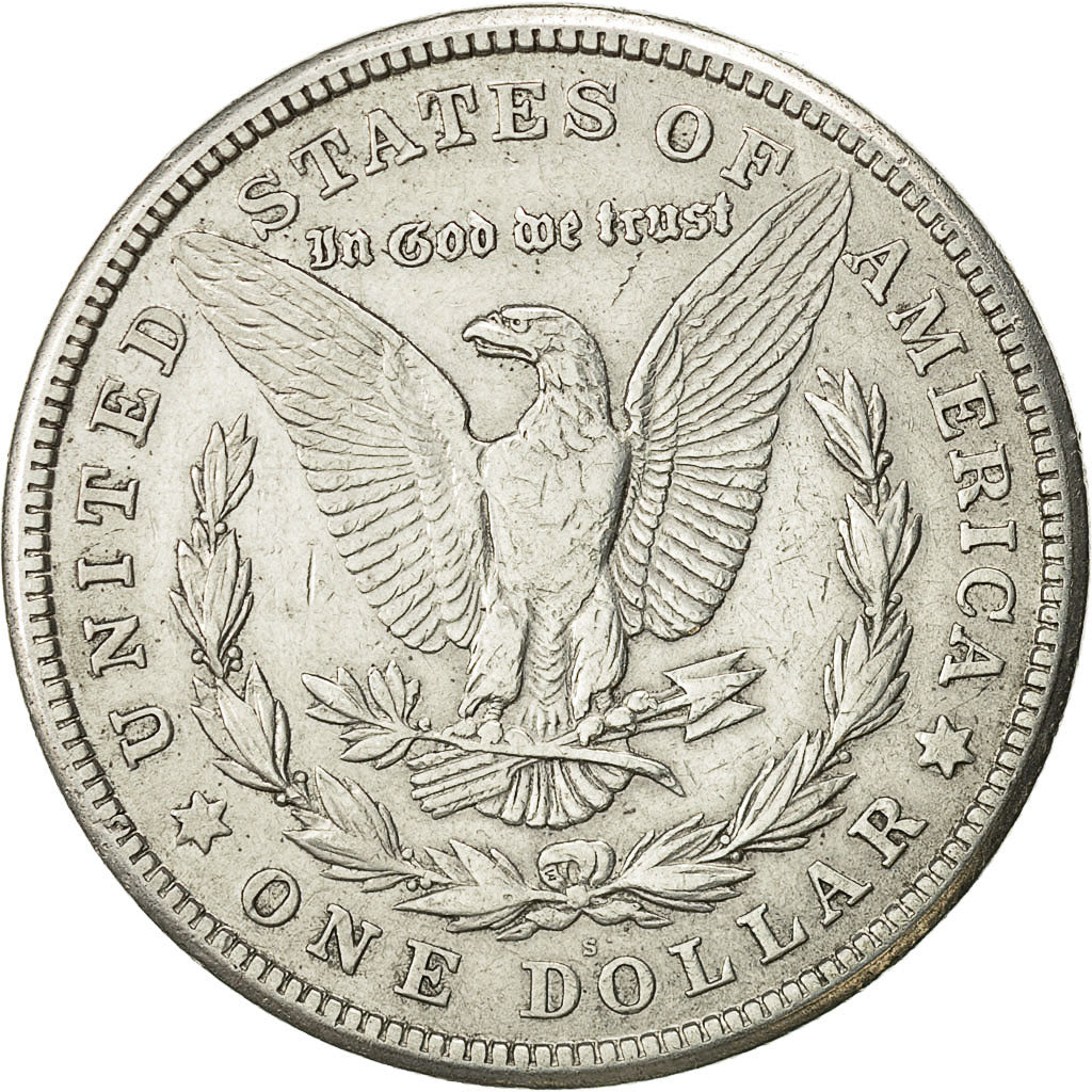 Coin, United States, Morgan Dollar, Dollar, 1921, U.S. Mint, San Francisco