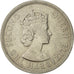 Monnaie, Etats des caraibes orientales, Elizabeth II, 50 Cents, 1955, SUP