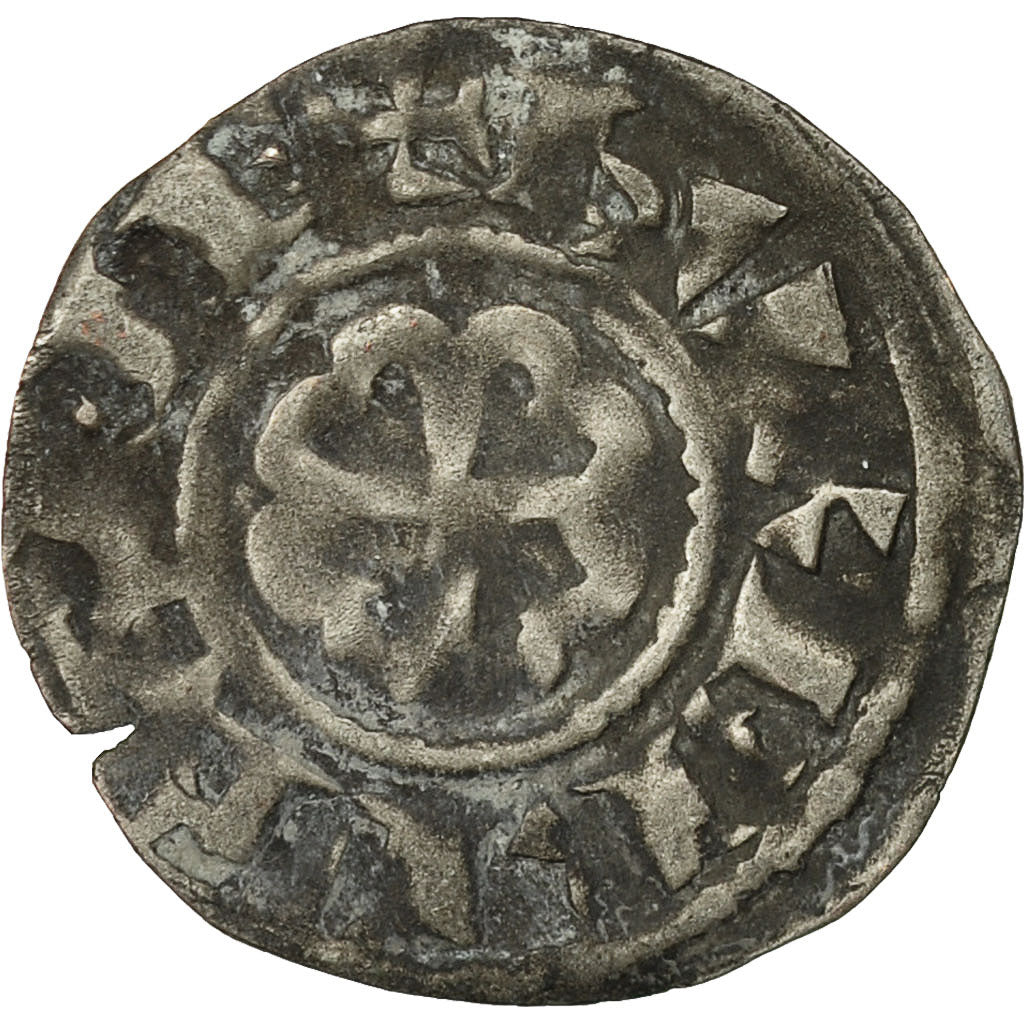 Coin, France, Bretagne, Anonymous, Denier, c. 1186-1206, Nantes, EF(40-45)