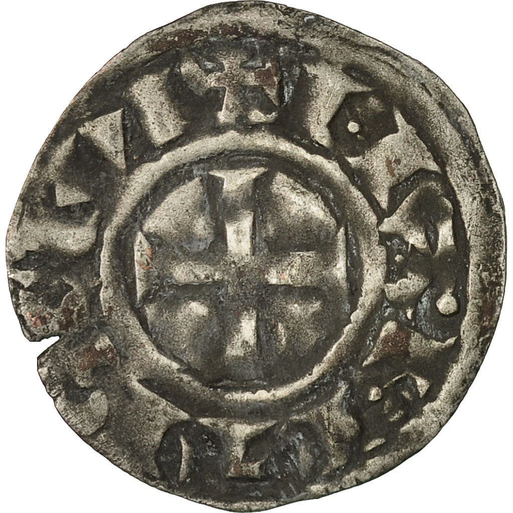 Coin, France, Bretagne, Anonymous, Denier, c. 1186-1206, Nantes, EF(40-45)