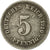 Moneta, GERMANIA - IMPERO, Wilhelm II, 5 Pfennig, 1910, Berlin, BB, Rame-nichel