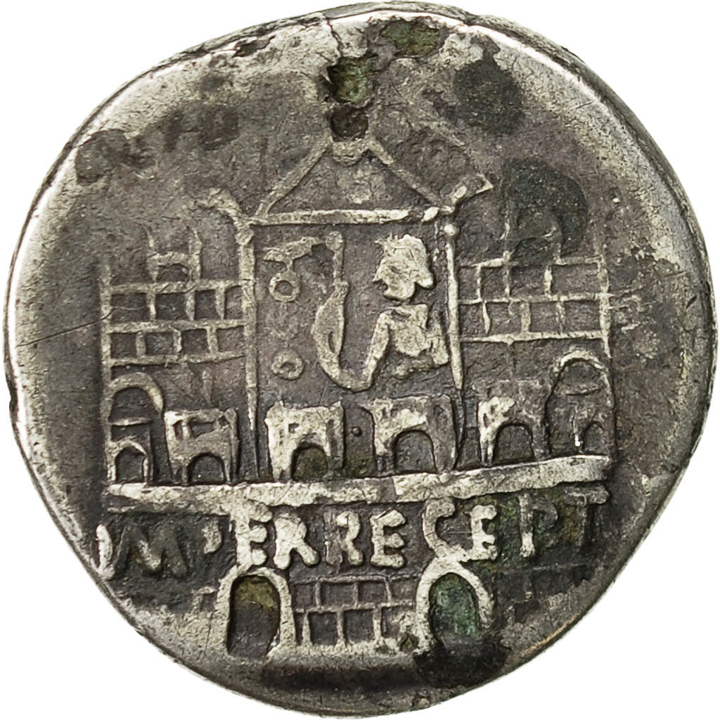 Coin, Claudius, Denarius, 44-45, Lyon, EF(40-45), Silver, RIC:26