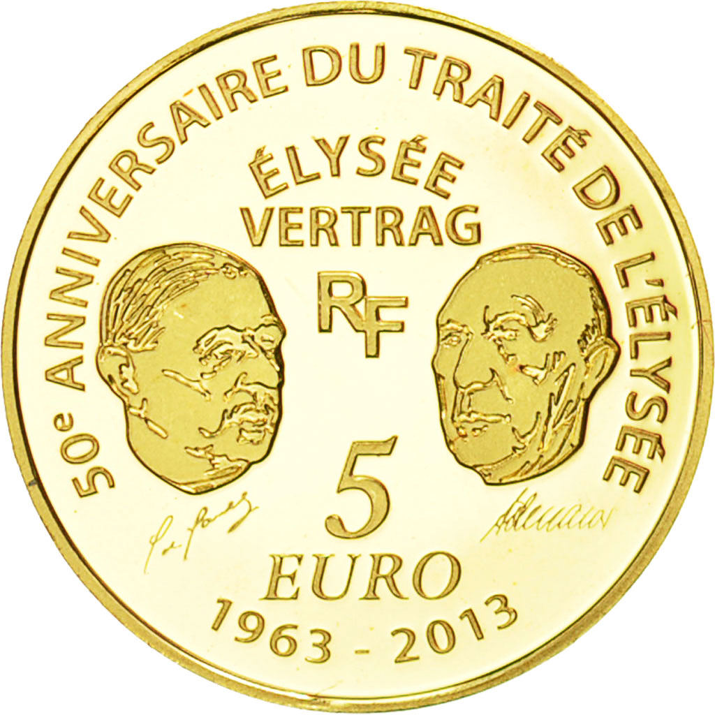 Coin, France, 5 Euro, 2013, MS(65-70), Gold, KM:2092
