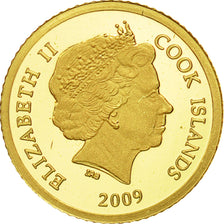 Coin, Cook Islands, Elizabeth II, 5 Dollars, 2009, Valcambi, MS(65-70), Gold