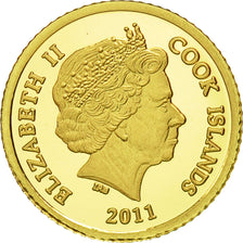 Coin, Cook Islands, Elizabeth II, 5 Dollars, 2011, Valcambi, MS(65-70), Gold