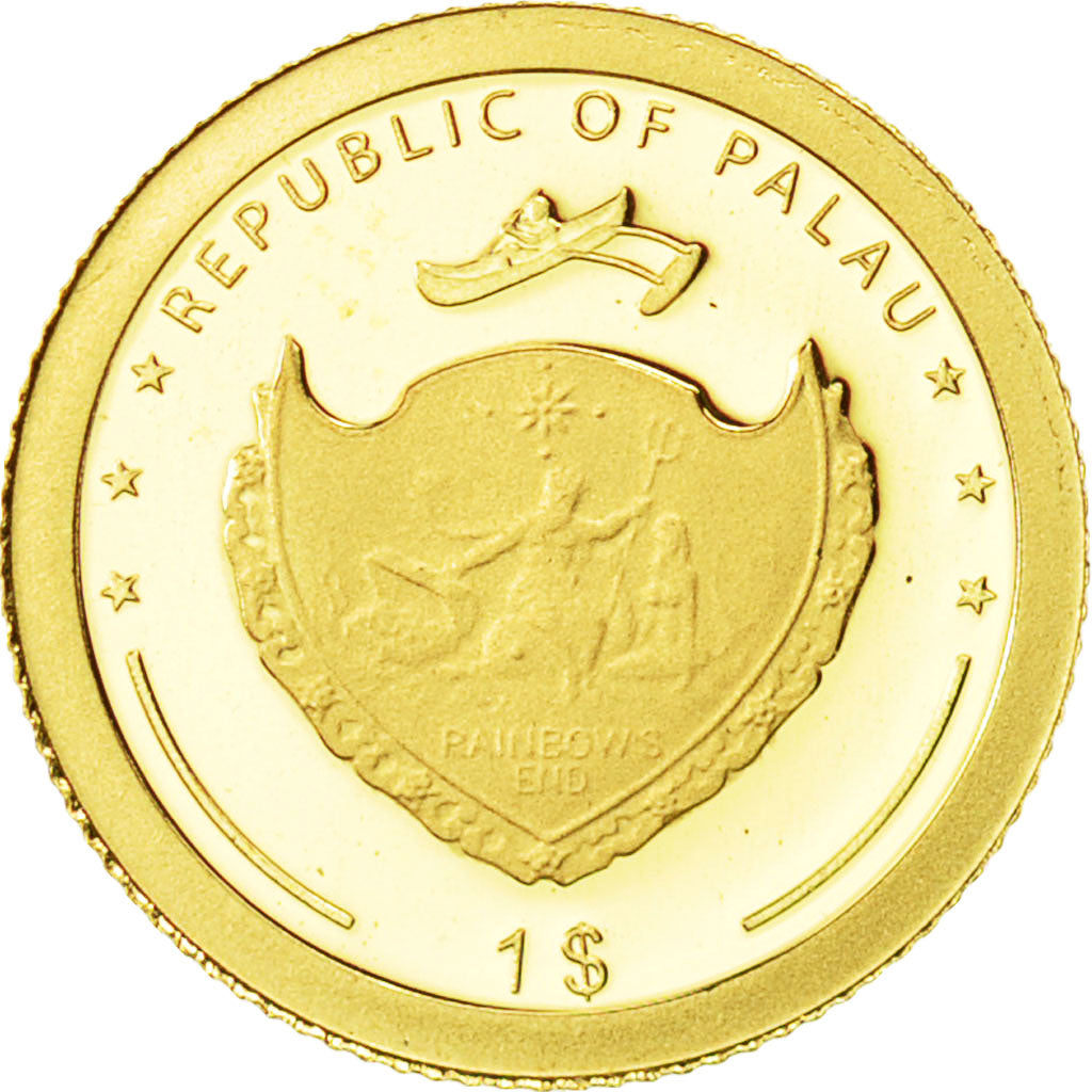 Moneta, Palau, Dollar, 2009, FDC, Oro