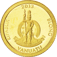 Vanuatu, 20 Vatu, Vitruvian Man, 2013, MS(65-70), Gold
