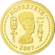 Togo, 1500 Francs, Nefertiti, 2007, MS(65-70), Gold