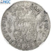 Moneda, México, Philip V, 8 Reales, 1744, Mexico City, NGC, XF Details, MBC
