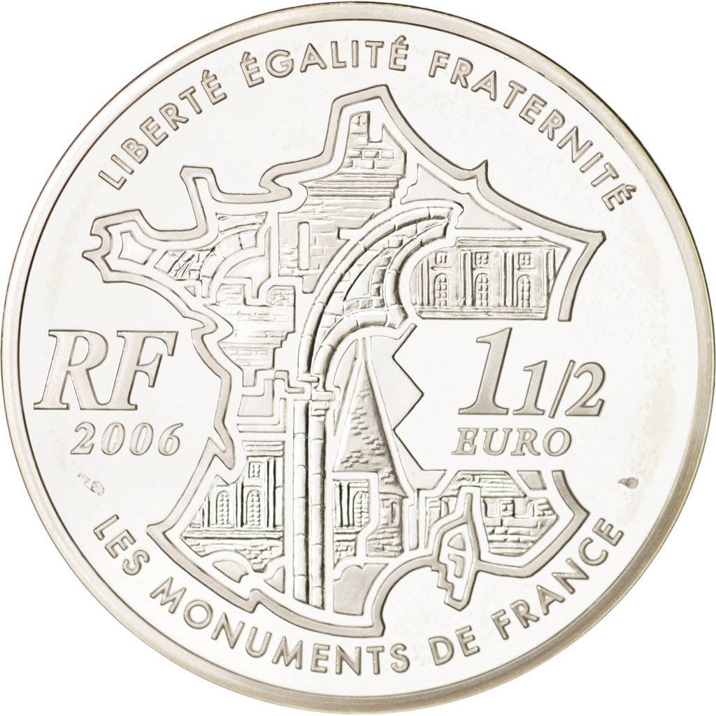 Coin, France, 1-1/2 Euro, 2006, MS(65-70), Silver, KM:1456