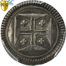 Moneta, Portogallo, Joao V, 20 Reis, Vinten, 1706-77, Lisbon, PCGS, MS63, SPL