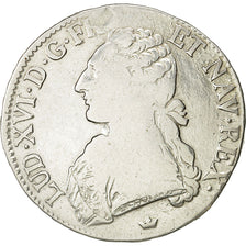 France, Louis XVI, Écu aux branches d'olivier, 1780, Toulouse, VF(20-25),Gad 356