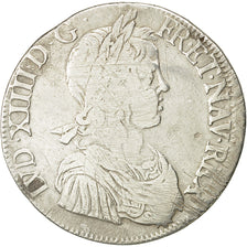 Munten, Frankrijk, Louis XIV, Écu à la mèche longue, Ecu, 1649, La Rochelle