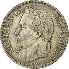 Coin, France, Napoléon III, 5 Francs, 1868, Strasbourg, EF(40-45), Silver