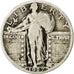 États-Unis, Standing Liberty Quarter, 1927, Philadelphie, TB+, KM 145