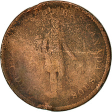 Moneta, Canada, LOWER CANADA, 2 Sous, PENNY, 1837, Soho Mint, Birmingham, B+