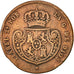 Münze, Spanien, Isabel II, 1/2 Réal, 1850, Segovia, S, Kupfer, KM:591.3