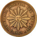 Moneda, Uruguay, 2 Centesimos, 1869, Uruguay Mint, Paris, Berlin, Vienna, EBC