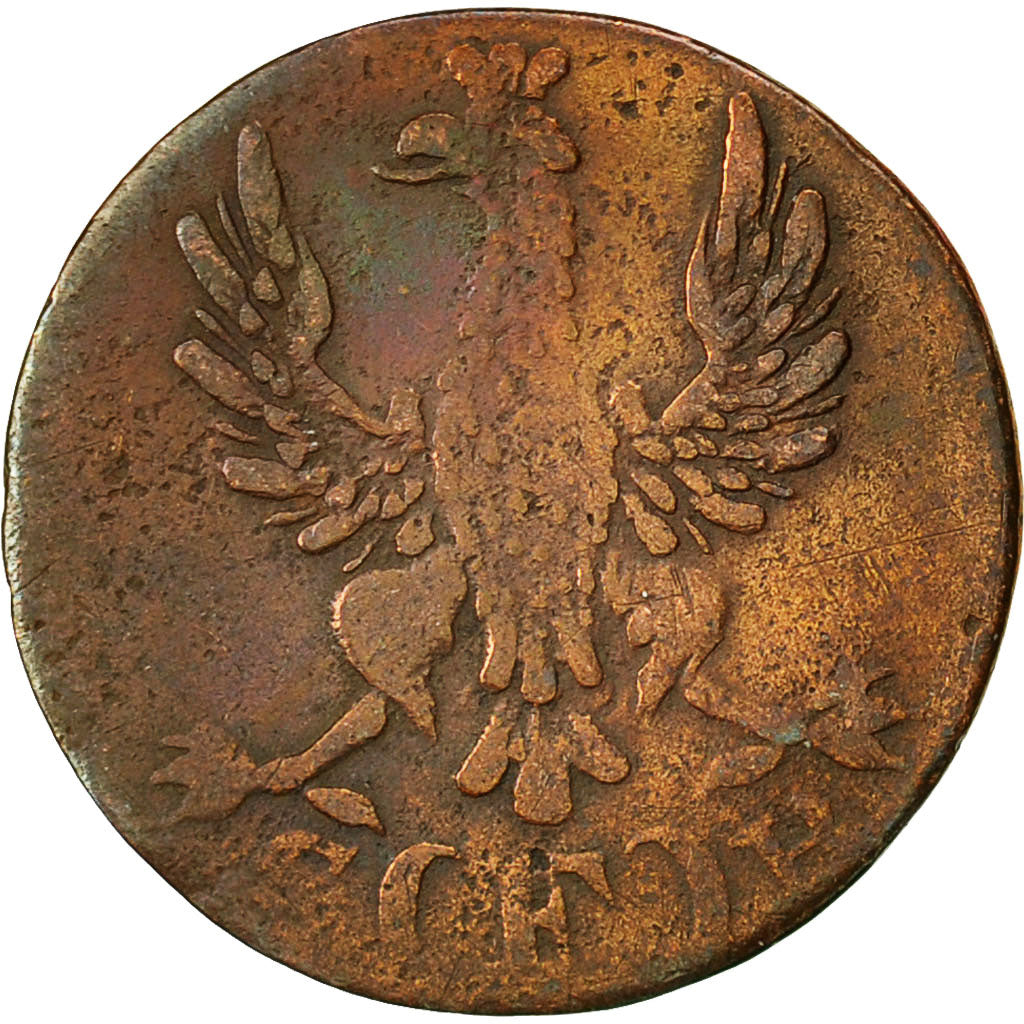 German States, FRANKFURT AM MAIN, Heller, 1819, VF(30-35), Copper, KM 301