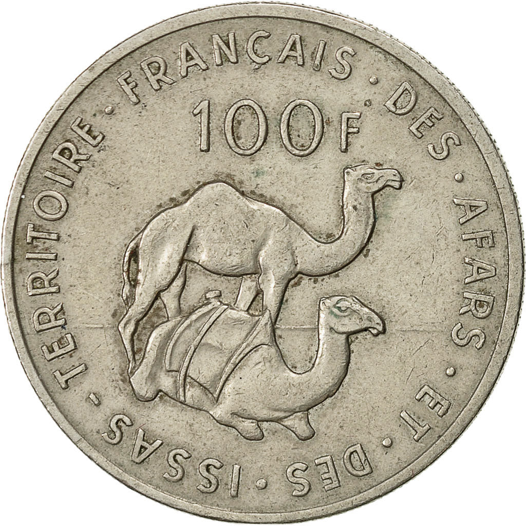 FRENCH AFARS & ISSAS, 100 Francs, 1970, Paris, TTB+, Copper-nickel, KM 19