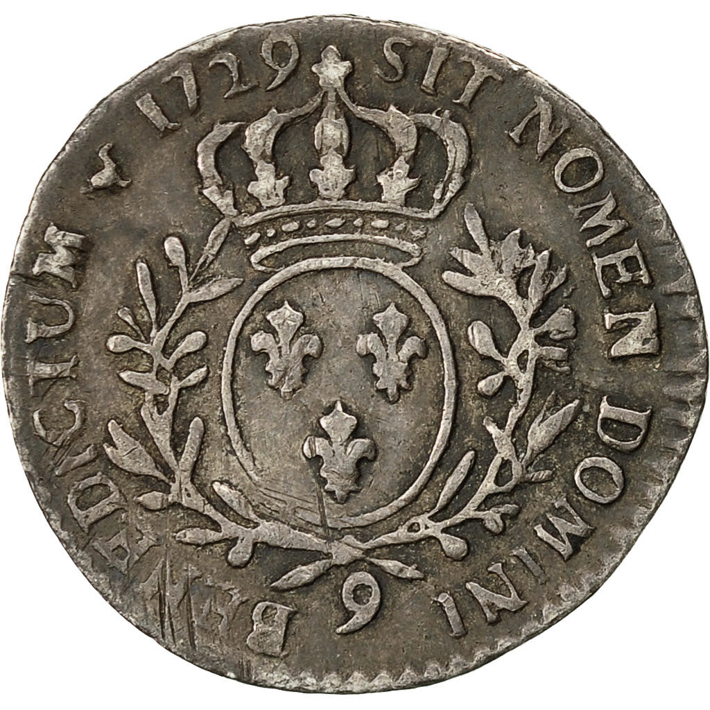 Moneta, Francja, Louis XV, 1/10 Écu aux branches d'olivier, 12 Sols, 1/10 ECU