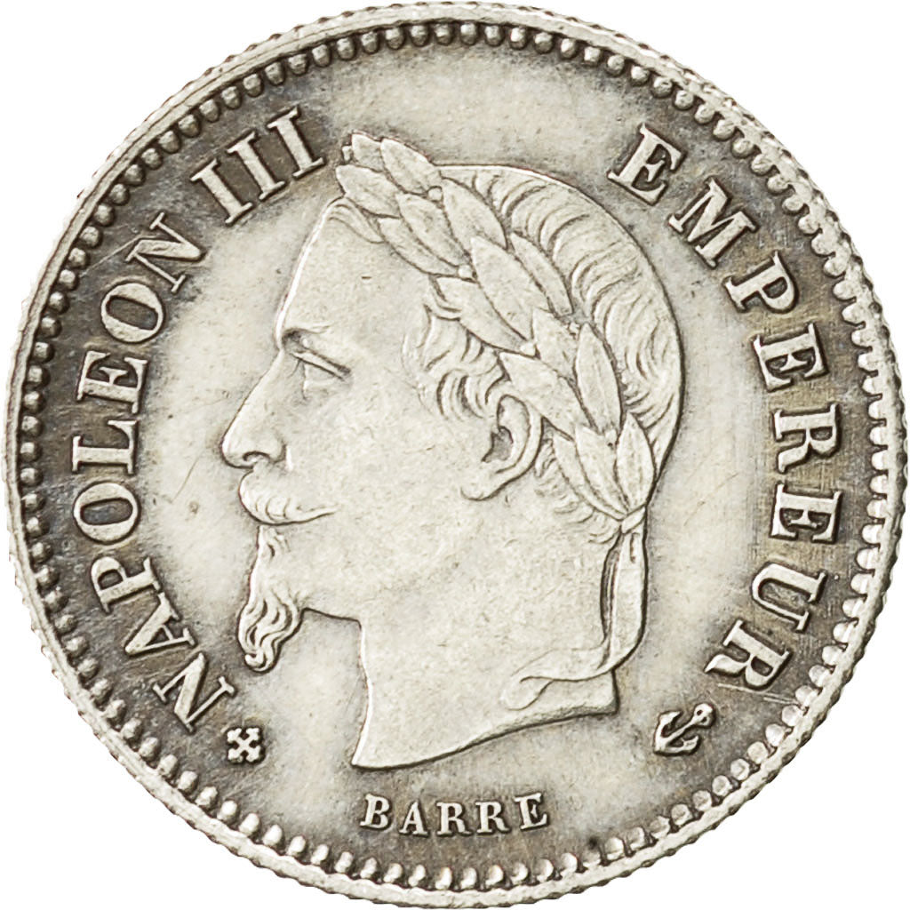 Coin, France, Napoleon III, Napoléon III, 20 Centimes, 1867, Strasbourg