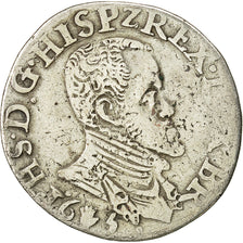Coin, Spanish Netherlands, Philip II, 1/5 Ecu, 1565, Antwerp, EF(40-45), Silver