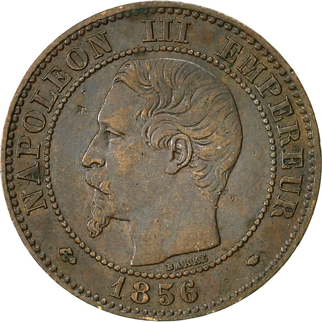 Moneta, Francja, Napoleon III, Napoléon III, 2 Centimes, 1856, Marseille